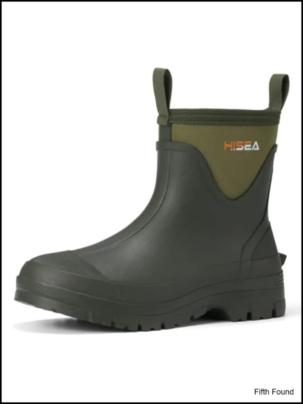 Chelsea Rain Boots Waterproof Neoprene Rubber Pull-On Ankle Garden Shoes